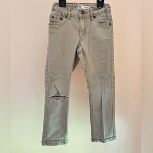 Levi’s 511 Slim Distressed Khaki Pant | Boys Size 5 REG | Adjustable Waist